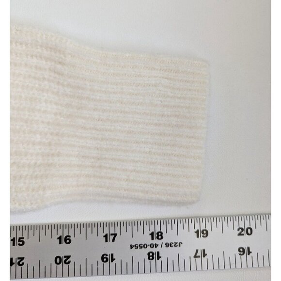 Banana Republic Women's Aire Ribbed Ivory Sweater Wool Blend Sz S Mock Neck NEW - Picture 11 of 12